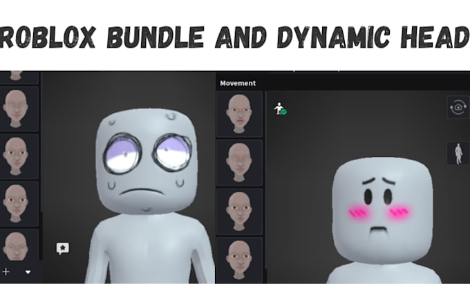anime dynamic head, ugc bundle, roblox avater, roblox accessories, roblox cloth
