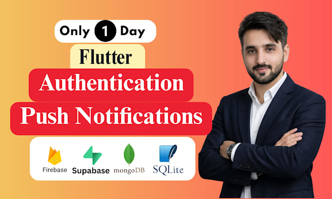 integrate firebase backend, authentication, push notifications in flutter app