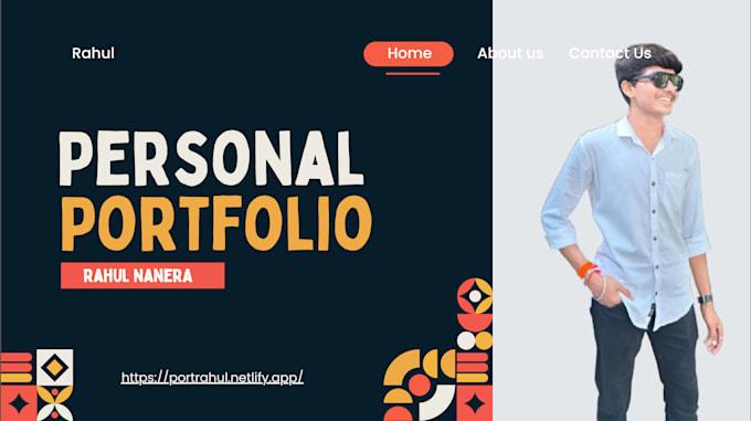 design and develop a modern responsive personal portfolio website