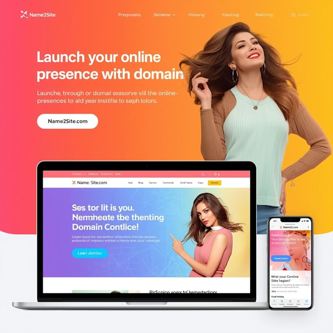 set up a website with domain and hosting full refunded if not happy