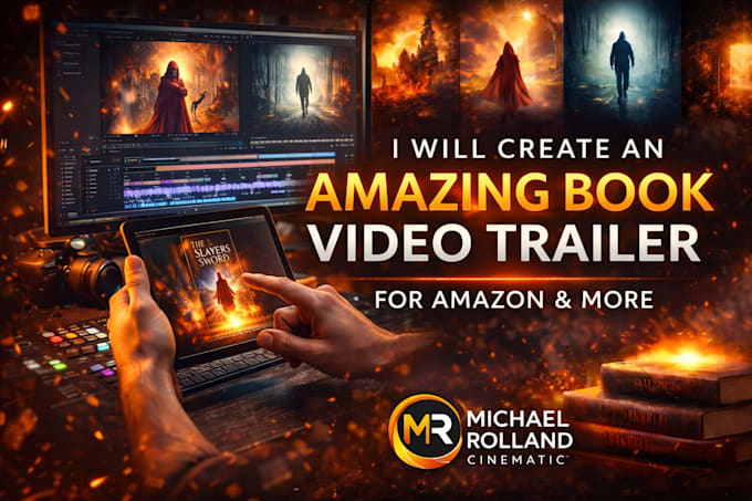 create an amazing book video trailer for amazon and more