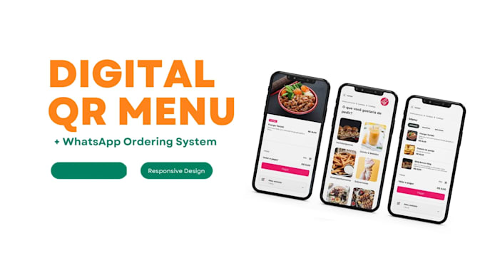 create a digital menu with qr code and whatsapp ordering system