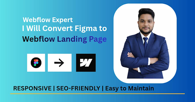 design stunning webflow landing page for your webflow website