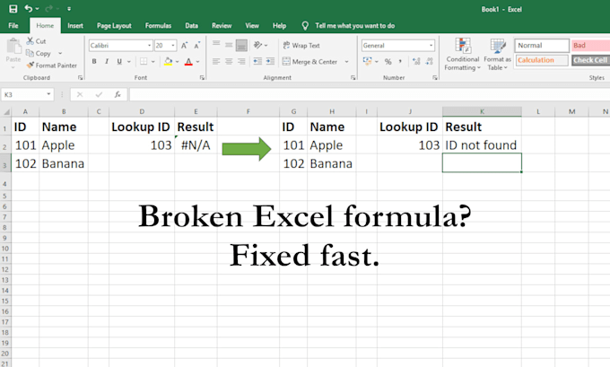 fix broken excel formulas and pivot tables