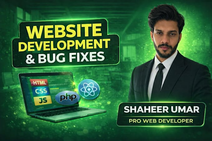 do professional website development, bug fixes, and error fixing