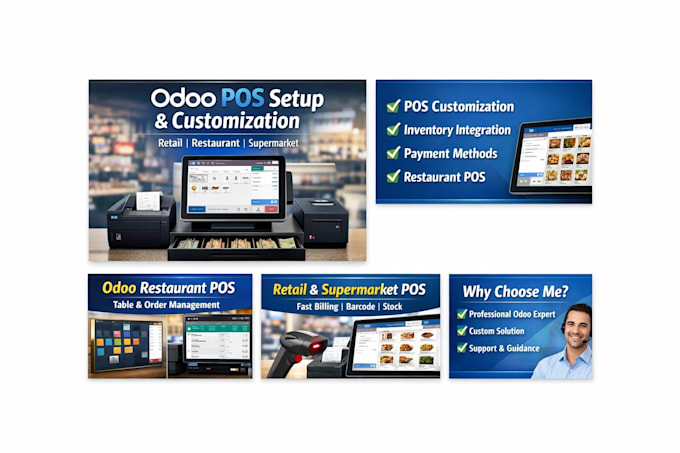 odoo pos setup, customization, integration, retail, restaurant pos expert