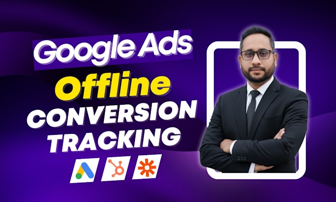 setup google ads offline conversion tracking via zapier or webhook with gclid