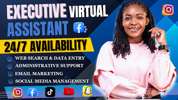 be your personal executive virtual assistant for administrative and daily tasks