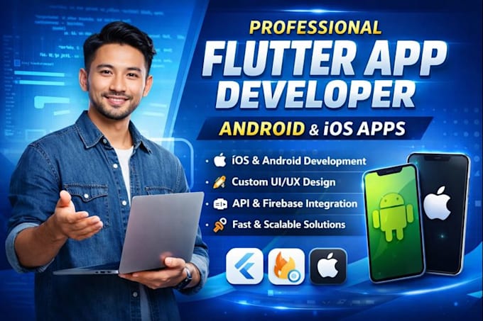 do mobile app development android ios app, building mobile app flutter developer
