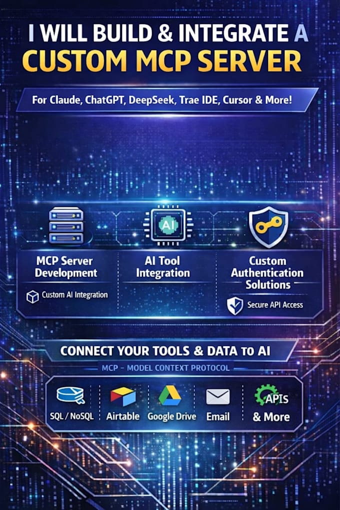 build a custom mcp server for ai agents, llms, and tool integrations