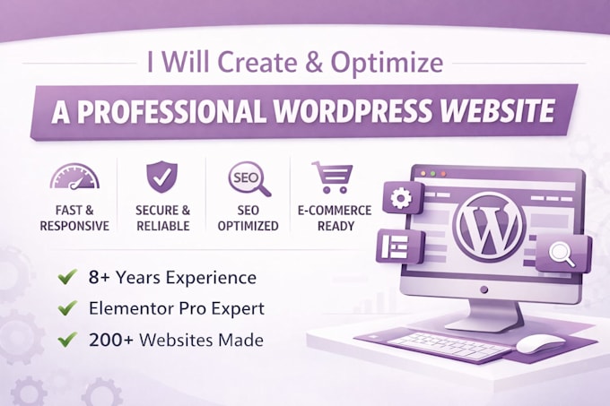 design a professional responsive SEO optimized wordpress website