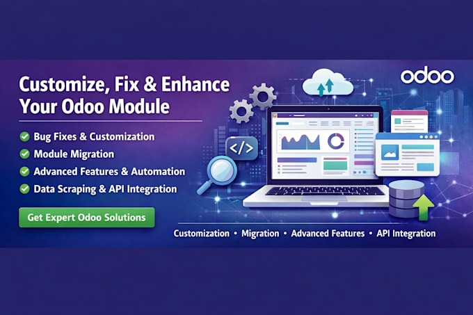customize, fix and develop custom odoo 17, 18 and 19 modules