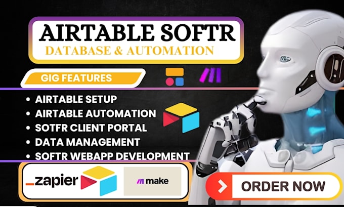 setup airtable n8n automation database interface as softr and zapier crm expert