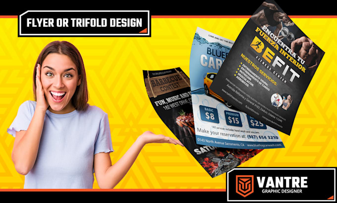 design a professional, eye catching flyer that converts