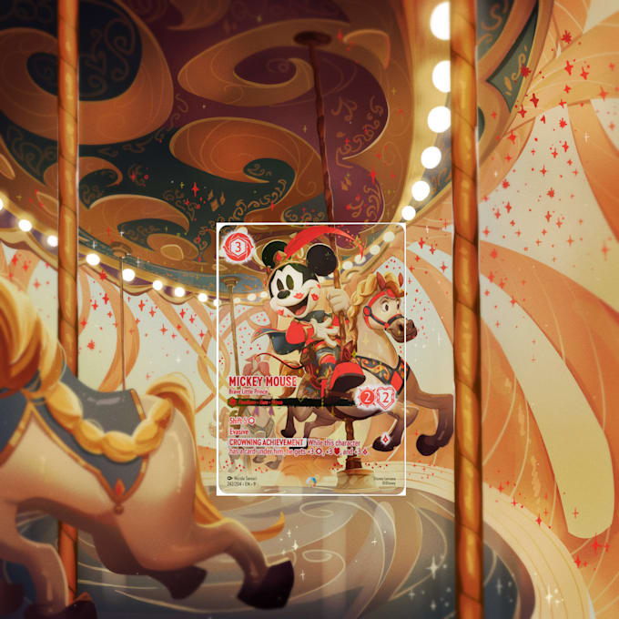 make extended illustration for your tcg lorcana disney card