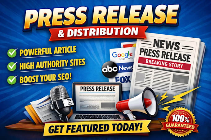 write a professional press release for PR, business, or media coverage