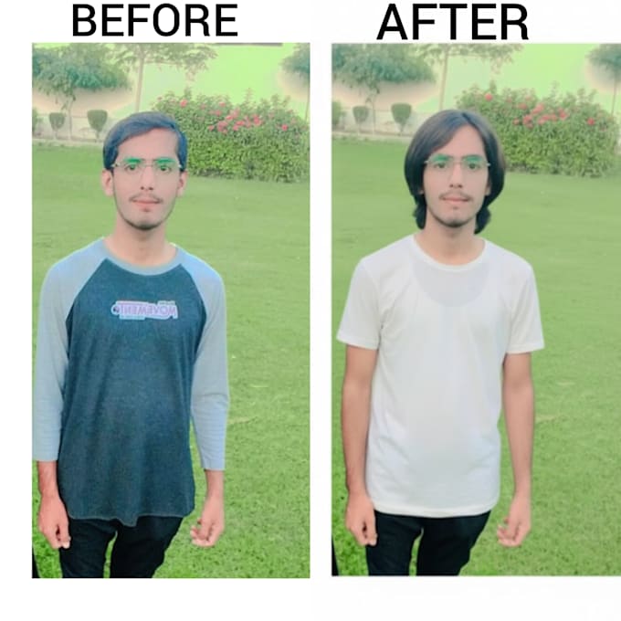 do photoshop image editing and background removal hair style