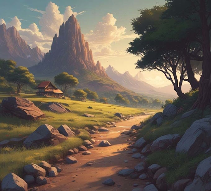 create cartoon background illustration