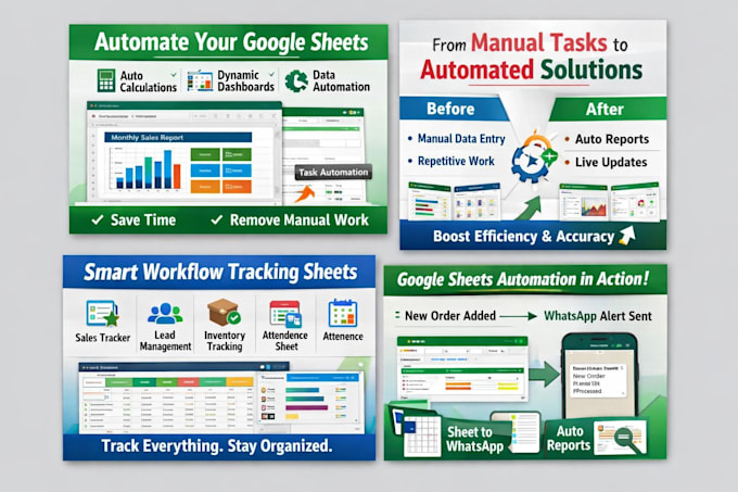 automate google sheets, excel workflows