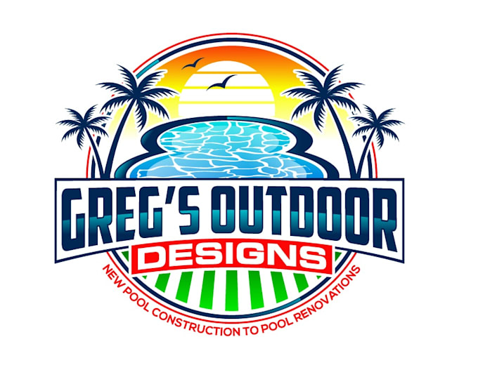 design professional pool logo