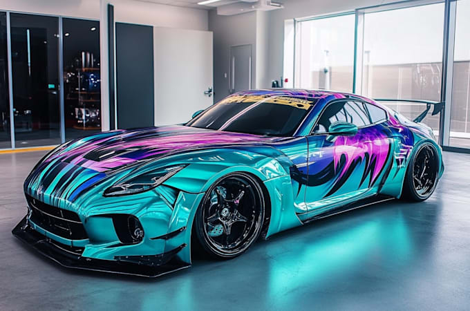 make awesome car wrap design and vehicle wrap design