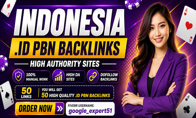 create 50 powerful indonesia id backlinks best rank