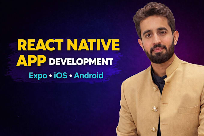 develop react native expo app for android and ios