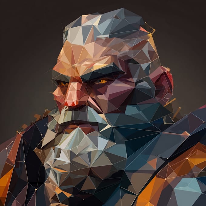 Draw a geomatric low poly character art for you by Ionastec | Fiverr