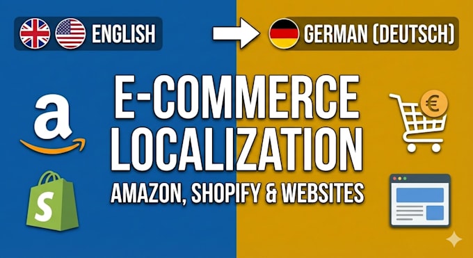 localize or translate your amazon, shopify, or ecommerce website for german