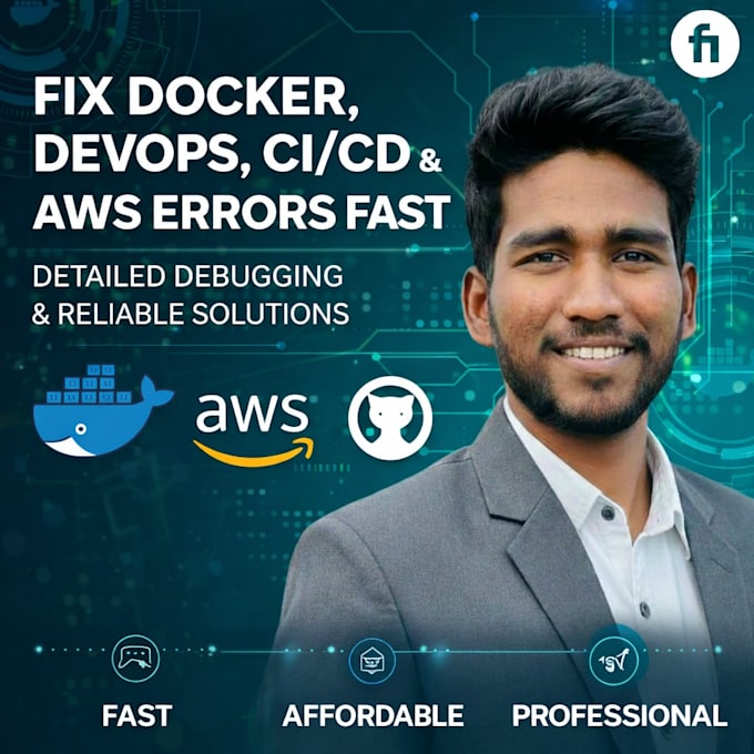 fix docker, devops, ci cd and AWS deployment errors fast