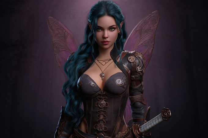 create professional fantasy character artwork