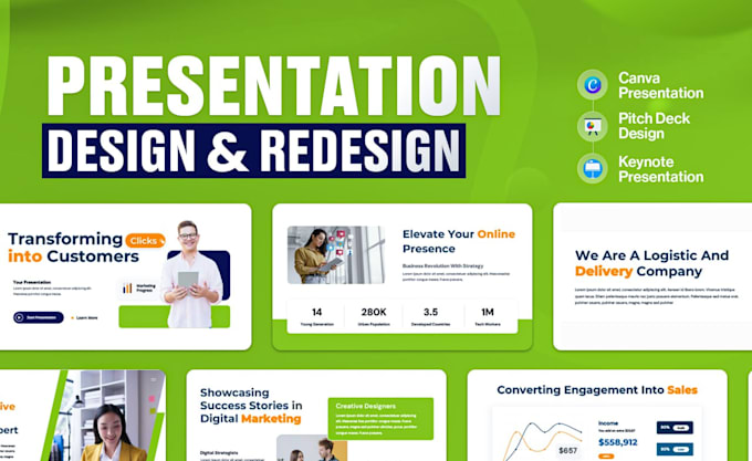 do investor pitch deck design, powerpoint presentation slides, google slides