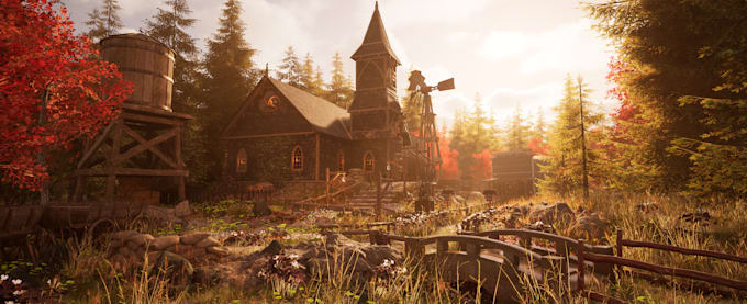 do level, environment, world map and lighting design in unreal engine 5