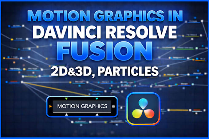 create motion graphics in davinci resolve fusion