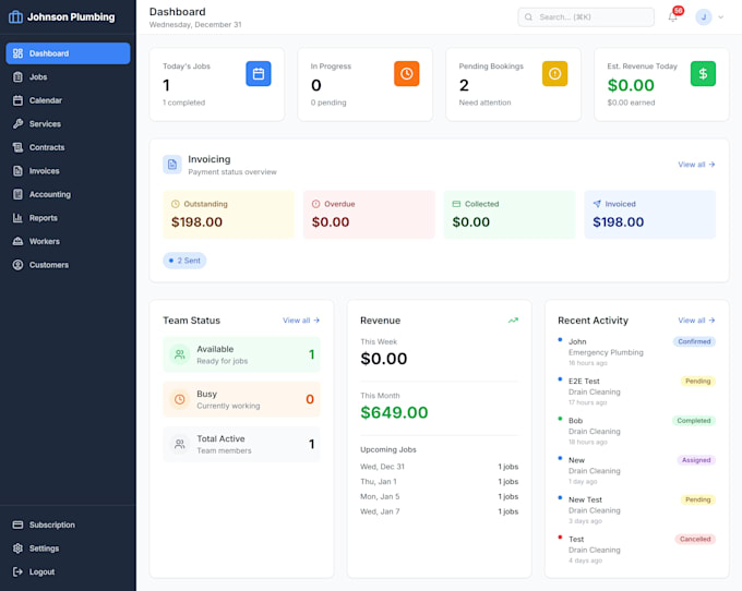 build a booking website for your contractor business