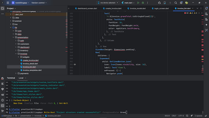 fix flutter UI issues, bugs, and errors