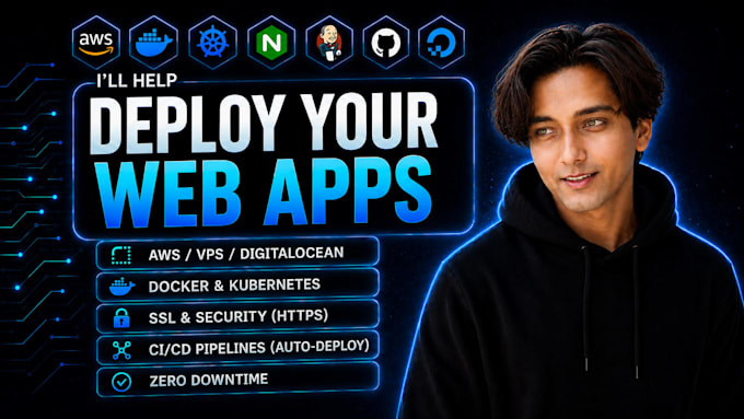 deploy, setup website on vps, google cloud, AWS, hostinger, docker, digitalocean