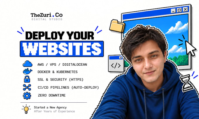 deploy, setup website on vps, google cloud, AWS, hostinger, docker, etc