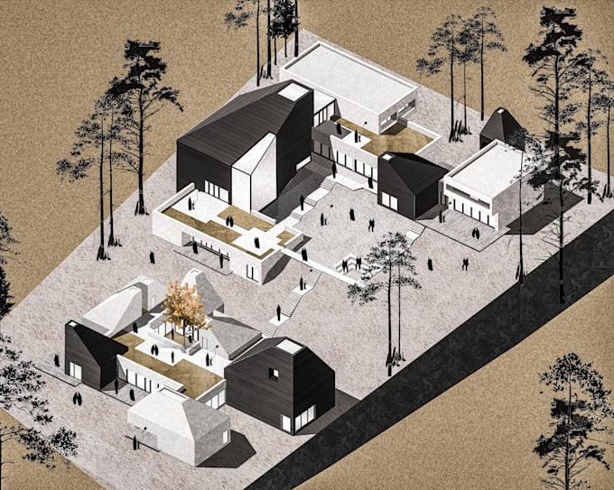 create 2d representation and 3d axonometric view