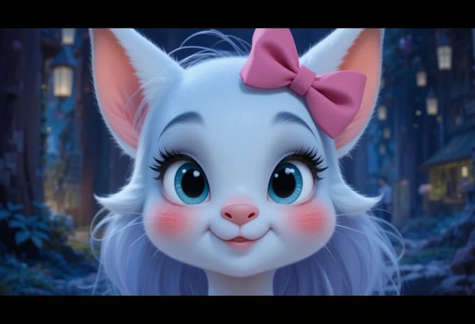 do cute disney cartoon portrait