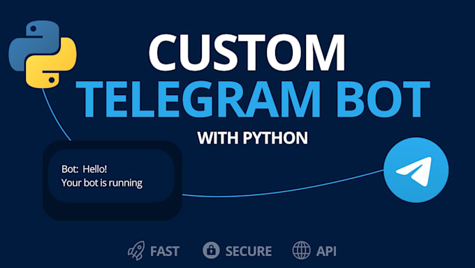 develop a custom telegram bot using python