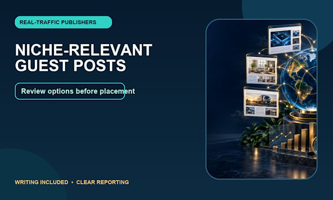 provide guest posting services with niche relevant backlinks