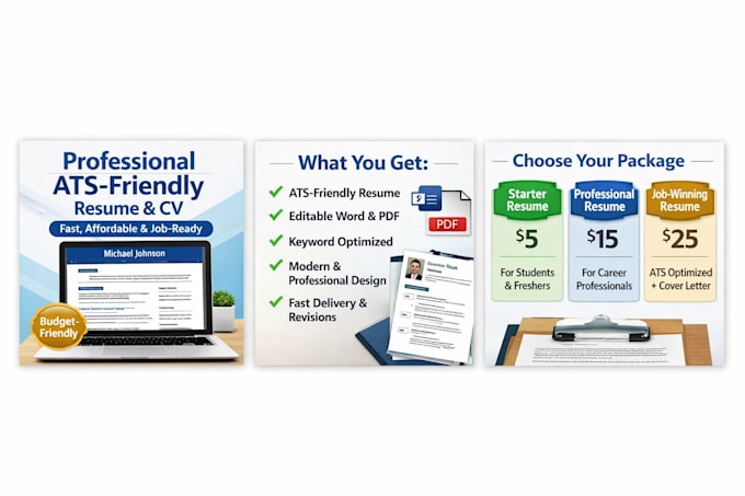 create  high quality resume at affordable price