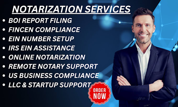 handle boi report filing ein number setup and notarization