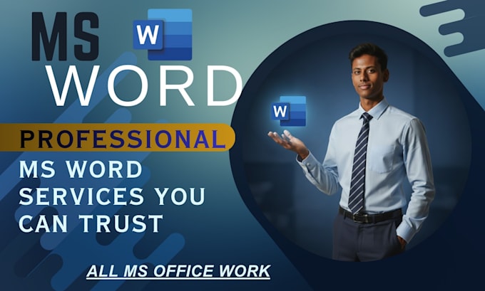 do provide professional ms word services as an expert