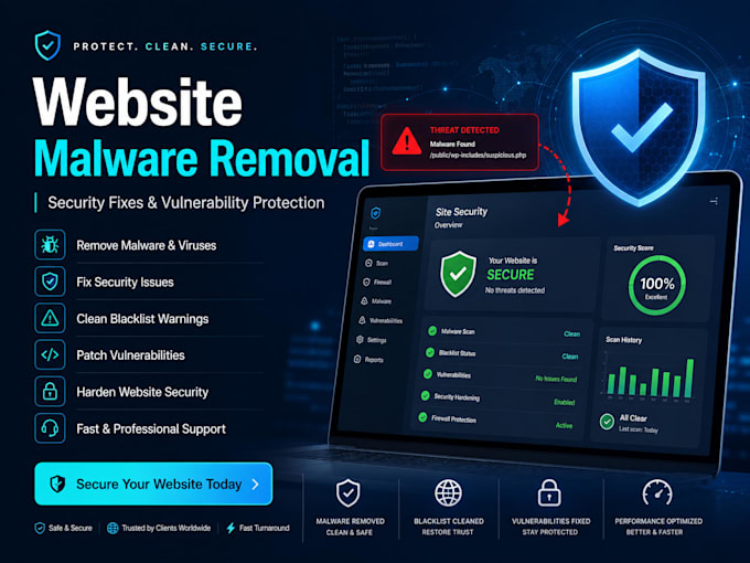 fix hacked wordpress site and remove malware professionally