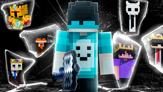 create professional minecraft thumbnail