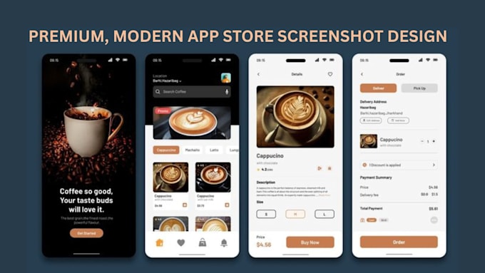 design modern app store screenshots and optimized app aso for google play stores