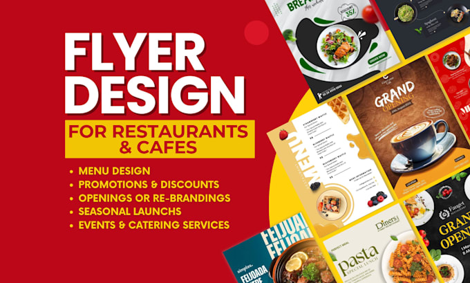design high converting flyers for restaurants and cafes