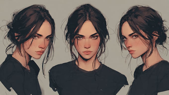 do semi realistic character design